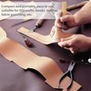 HARY 4Pcs bradawl Tool Gourd Shape Leather Tools Brown Beige