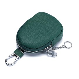 LedLis Key Case, Smart Key Case, Key Holder, Women's, Men's, Mini Pouch, Stylish, Leather, Cute, Small Items, Coin Case, Key Chain, green (moss green)