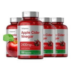 4pc Apple Cider Vinegar Para Eliminartoxinas Vitaminas