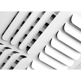 HVAC Premium 10"w X 10"h [Duct Opening] 3-Way Fixed Curved Blade Air Supply Diffuser Register Vent Cover Grille [Outer Dimensions: 11.75"W X 11.75"H]