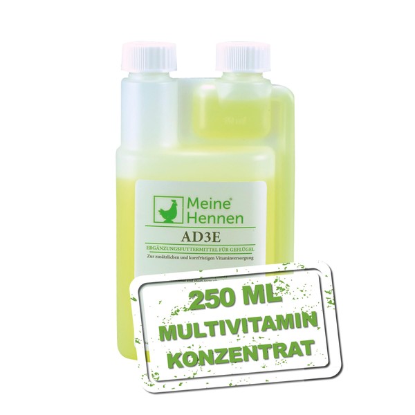 Meine Hennen AD3E 250 ml, Multivitamin for Chickens, Pigeons and