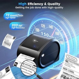 Phomemo US Phomemo D520-BT Bluetooth Thermal Shipping Label Printer 4 x 6 for Business