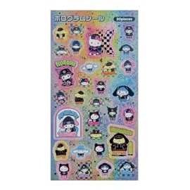 Sanrio Characters [Sticker Sheet] Silver Holo Seal/MX Solid & Cool Sanrio