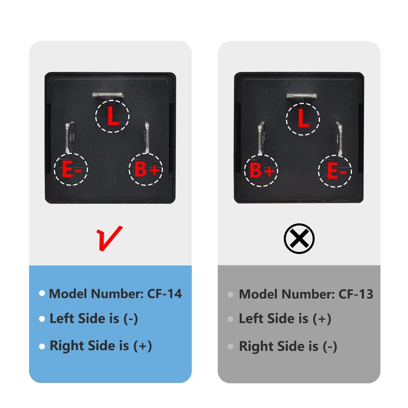 CF-14 Led Flasher Relay, 3 Pins Adjustable Turn Signal Relay