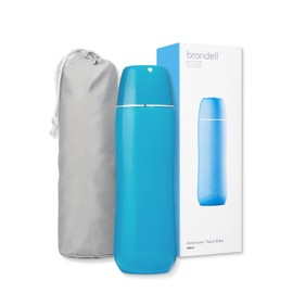 Brondell GoSpa Advanced Portable Bidet for Travel–Pop-Up Nozzle System –High-Quality Compact Bidet with Discreet Travel Bag for Convenient Storage–500mL, Blue