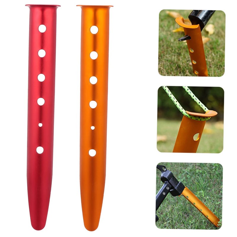 WHAMVOX 3pcs Portable Camping Tent Nail Stakes Durable Ground Pegs