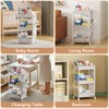 BBLIKE 3-Tier Diaper Caddy Organizer - Rolling Utility Baby Cart