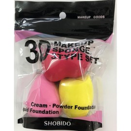 SHOBIDO 3D Makeup Sponge 3type Set