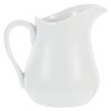 White Ceramic Creamer with Handle Coffee Milk Creamer Pitcher Serving