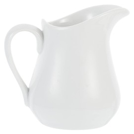 White Ceramic Creamer with Handle Coffee Milk Creamer Pitcher Serving Pitcher Sauce Pitcher Milk Creamer Jug for Kitchen 250ml