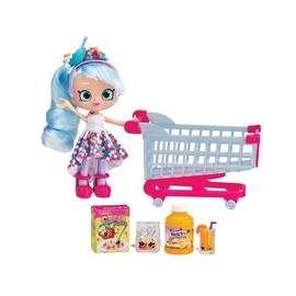 Shopkins HPKG1000 Flair Real Littles Mini Packs Trolley & Shoppie, Multi-Colour