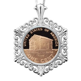 US 2009 Lincoln Bicentennial Small Cent One Penny Gem BU Uncirculated Proof Coin 925 Sterling Silver Necklace New - Lucky Penny - Birthpalce