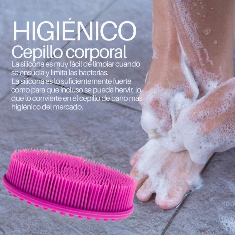Limpieza Facial Y Corporal Cepillo Silicona Suave Flexible F
