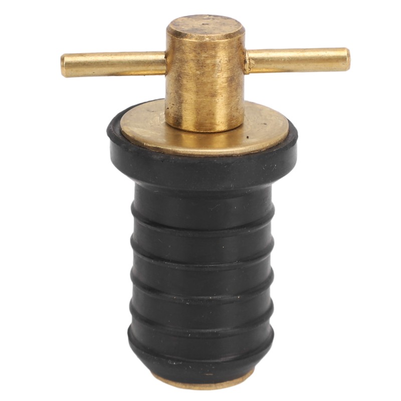 Marine Boat Brass T Handle Drain Plug Strong Structure Twist