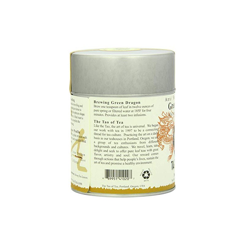 The Tao of Tea, Green Dragon Oolong Tea, Loose Leaf,