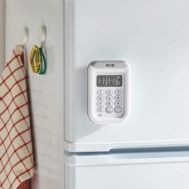 タニタ キッチン 勉強 学習 タイマー 防水 マグネット付き 100分 ホワイト TD-378 WH