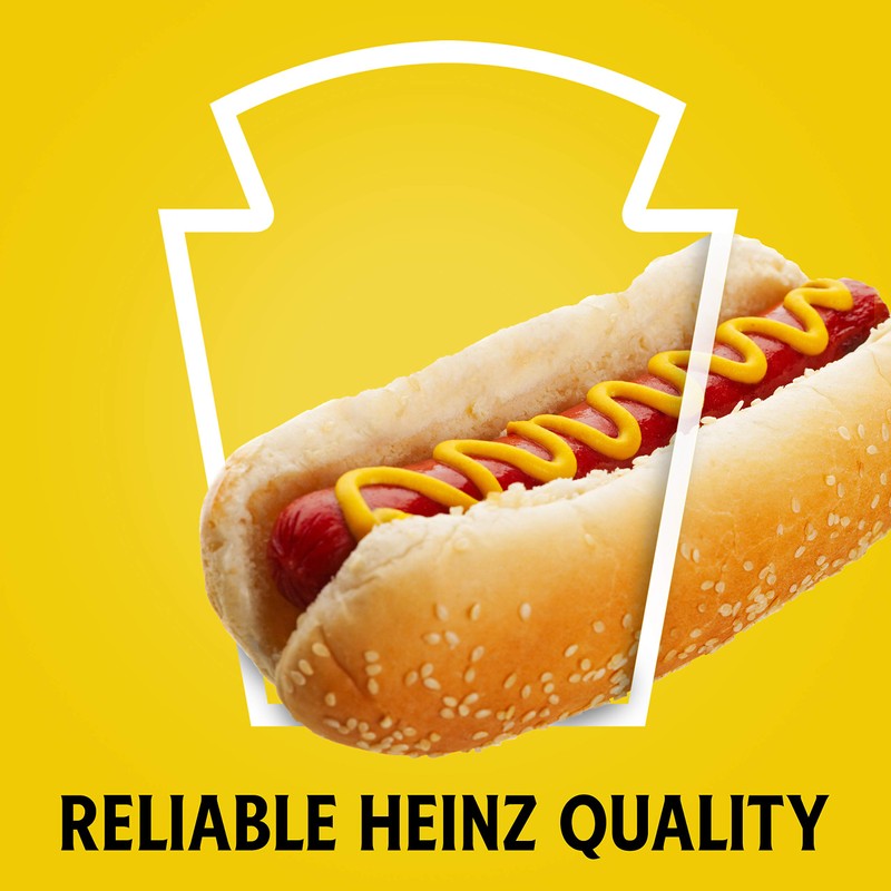 Heinz 100% Natural Yellow Mustard (12 ct Pack, 14 oz