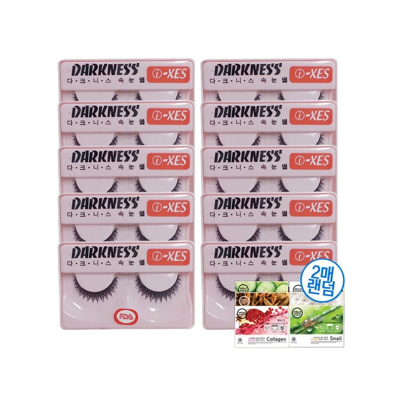 Darkness Eyelashes i-XES 1-Pack/Adhesive/False Eyelashes/Celebrity / 다크니스 속눈썹 i-XES 1타접착제인조속눈섭연예인