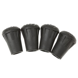KOZEEY Replacement Rubber Tip Ends for Hiking Sticks, Walking, Trekking Poles, 4 Pieces, 1.2 inches (3 cm)