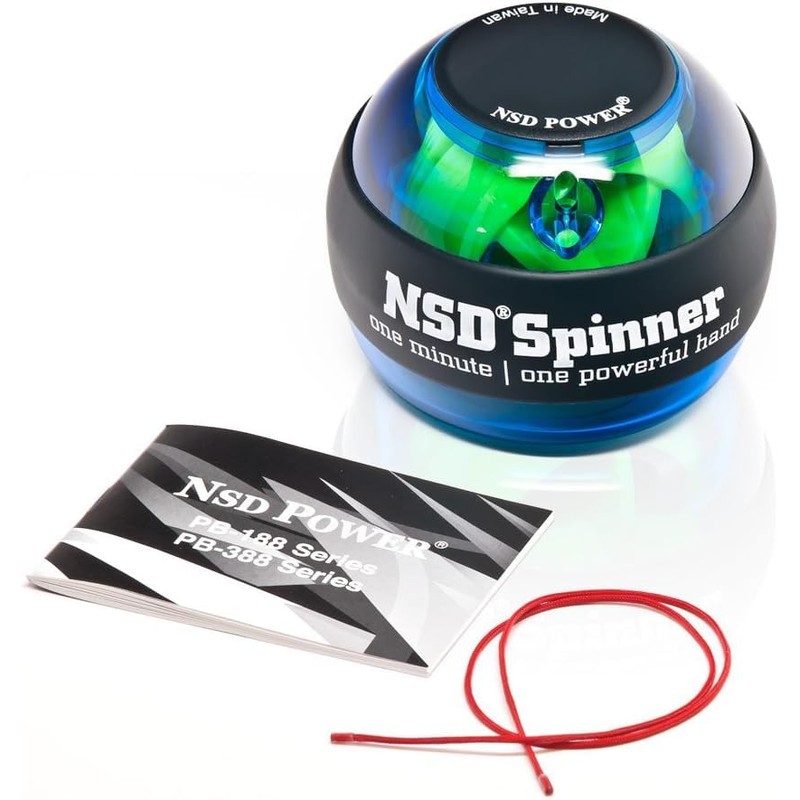 NSD Essential Crystal Spinner Gyro Ball | Grip Strengthener for