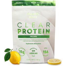 Health Hack Clear Whey Protein Water Lima Limón: Refrescante, con Electrolitos y Sin Azúcar