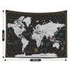 CAPSCEOLL World Map Tapestry for Kids Student Wall Tapestry World