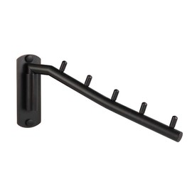 JQK Folding Clothes Hanger Rack, Stainless Steel Swing Arm Hook Holder, Clothing Hanging System Drying Closet Storage Organizer Oil Rubbed Bronze Wall Mount, SHR100-ORB