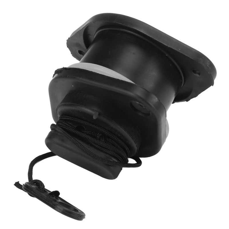 PVC Inflatable Boats Drainage Valve Corrosion Resistant Black Boat Replaceable