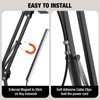 LJINGE Overhead Phone Mount with USB LED Light, Adjustable Articulating