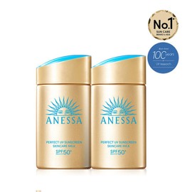 Anessa 아넷사 퍼펙트 UV 선스크린 스킨케어 밀크 NA 60ml 2개 +  데이세럼 6ml 2개 증정 Anessa Perfect UV Sunscreen Skin Care Milk NA 60ml 2pcs + Free Day Serum 6ml 2pcs