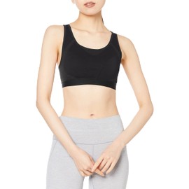 Danskin DA122900 Women's Sports Bra, Non-Shaking, High Support, Stretch, Run, Gym, Move Skin Bra, Black