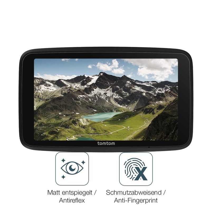 dipos I 4x Schutzfolie matt passend für TomTom Go Advanced