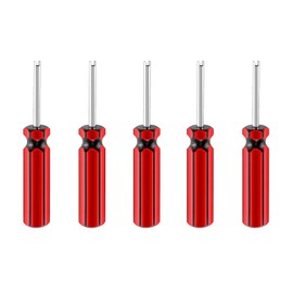 5 Pcs Car Valve Core Removal Tool, Car Motorcycle Truck Bike Screwdriver Valve Stem Removal Tool Single Head Valve Remover Installer Repair Tool Tire Valve Stem Core Remover with Plastic Handle