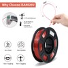 iSANGHU 4Packs Gradient Silk PLA 3D Printer Filament Bundle, Multicolor