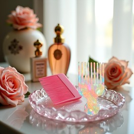 Hair Pick Comb, Wide Tooth Comb for Curls, Hair Picks for Women, Long Tooth, Detangling Lifting, Styling Tool (4.8 Inches）