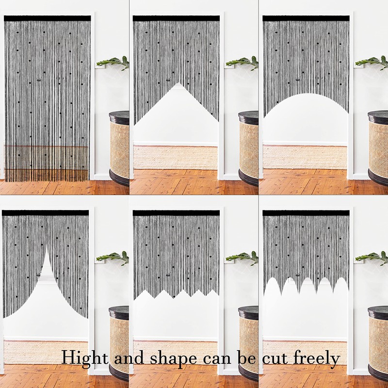 Taiyuhomes Bead String Curtains Door Fly Screen Curtain Beaded Curtain