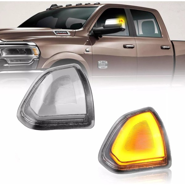 JKD LED Side Mirror Tow Turn Signal Lights For Dodge