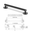 ADA Compliant Grab Bar, 500lbs Weight Support for Bath Safety