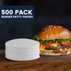 Yenmoz 500 PCS 5.1 Inch Hamburger Patty Paper White Parchment