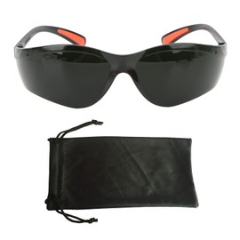 Eujgoov Safety Glasses Welding Soldering UV Protection Automatic Darkening Eye Protection Glasses Work Safety (Dark Green)