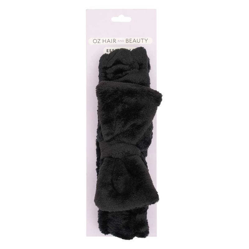 Oz Essentials Headband & Cleansing Wrist Band - Black Bundle