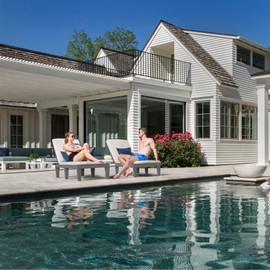 YITAHOME Patio Chaise Lounge Set of 2, Adjustable Outdoor Chaise Lounge with 265lbs Weight Capacity for Backyard, Poolside, Lawn, Waterproof & Easy Assembly (Dark Grey)