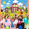 Farm Animals Birthday Background, Farm Birthday Party Decorations Banner, Birthday