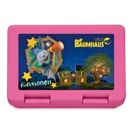 Spreadshirt KiKA Tree House with Fidi Telescopic Lunch Box, One Size, Pink
