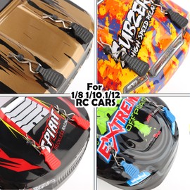 GDOOL 60 Pieces 1.2mm Universal RC Body Clips with Pull Tabs Car Clips RTR Clip Pins H165 Assembly Spare Parts for 1:8 1:10 1:12 Scale Redcat HPI Himoto HSP Exceed RC Car Parts Truck Buggy