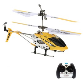 GoolRC Remote Control Helicopter, S107/S107G RC Helicopter for Kids and Adults, 3 Channel Mini Helicopter with Gyro for Boys and Girls (Yellow)