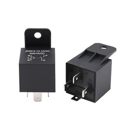 CGEAMDY Pack of 2 12 V Car Starter Relays, 4 Pin Car Relay Car Moto Coil Relay Contactor Relay Switch Current, 4-Pin Relay for the Automotive Sector (Four Pin)