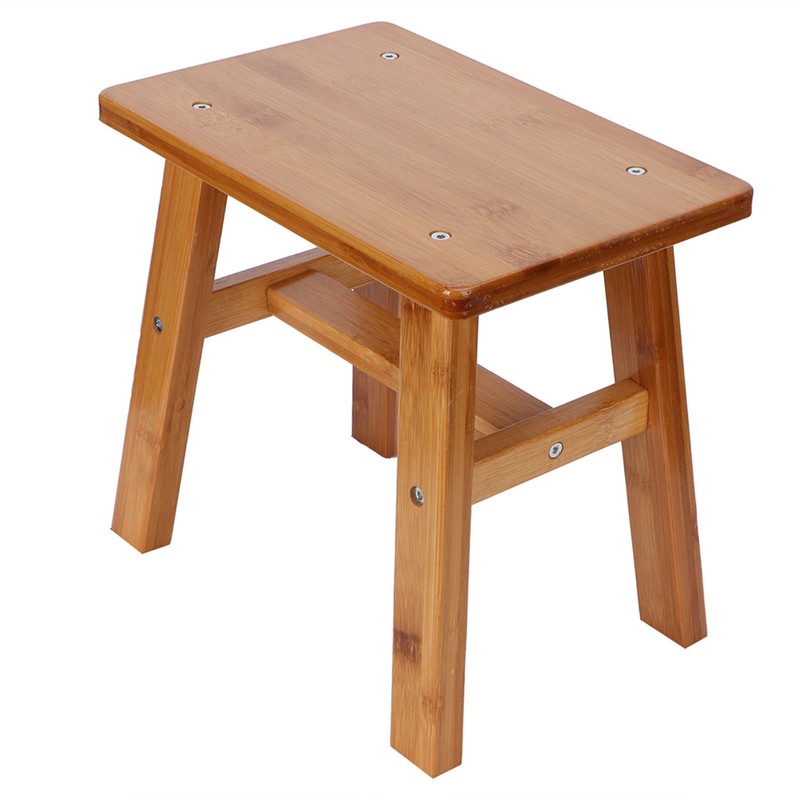 Multipurpose Small Bamboo Stool Low Stool Children Bench for Home