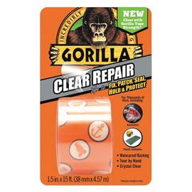 Gorilla Glue 6015002 - Duct Tape Clear 5 yd. 1-1/2 in W Pack of 5