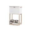 zoovilla Parlor Pet Feeder Station, White